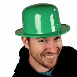Green Plastic Derby (1 Count)