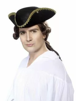 Tales Of Old London Tricorne Hat - Black