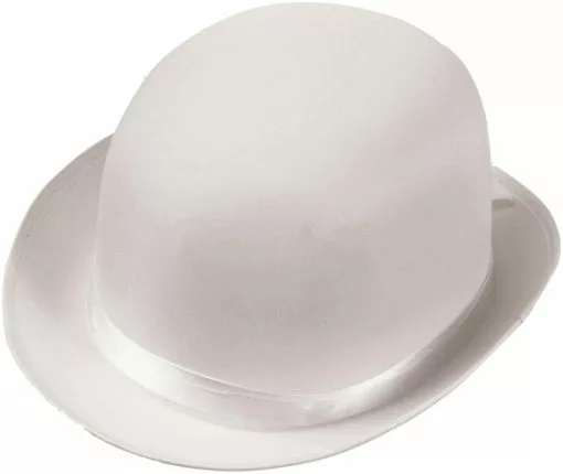 Satin (White) Adult Derby 2 Satin (White) Adult Derby -Historic Clothing Store 69470