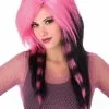 Pink Raccoon Tail Adult Wig