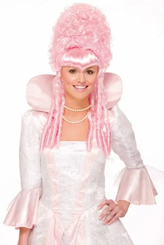 Historical Pink Wig Adult 1 Historical Pink Wig Adult