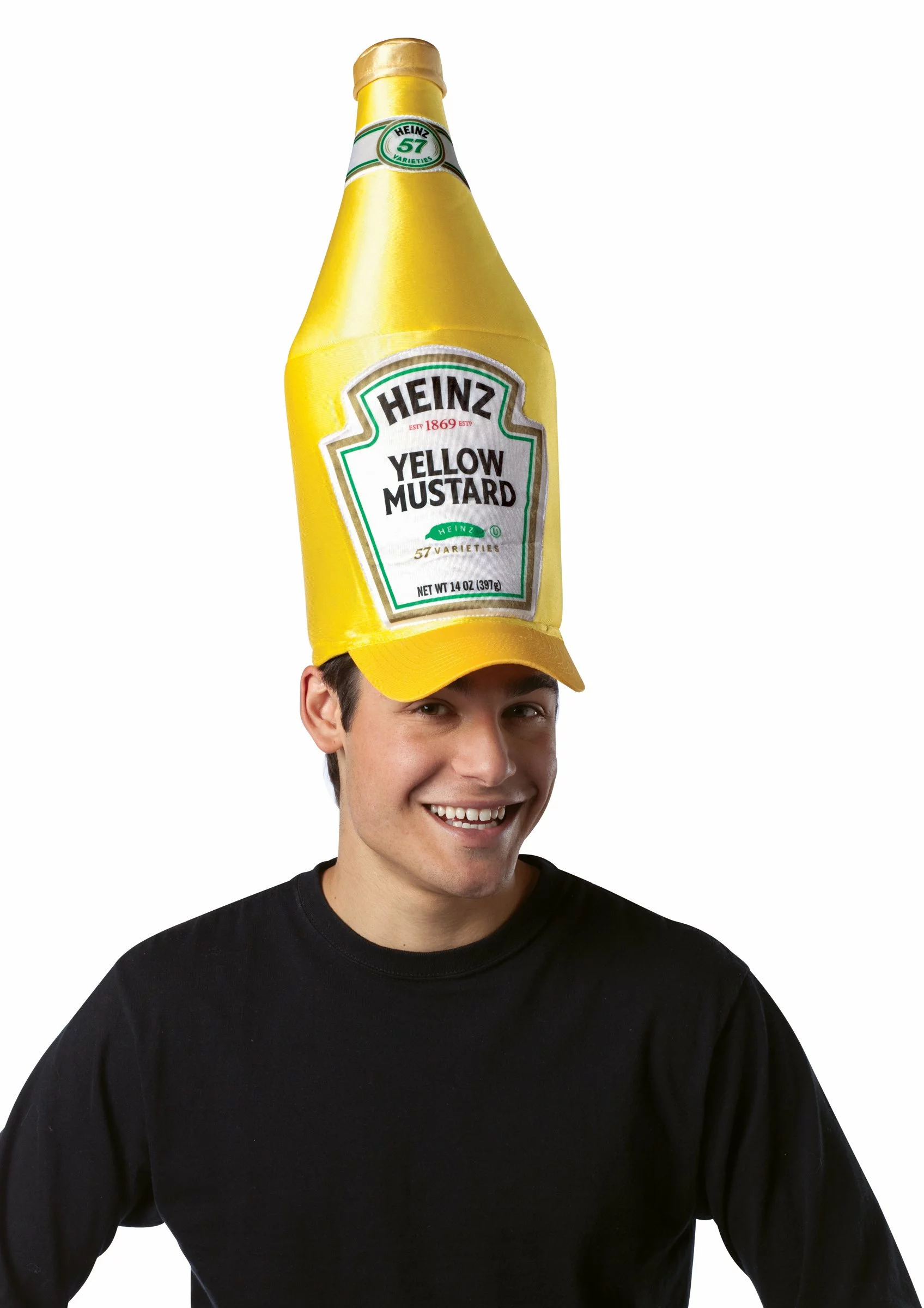 Heinz Classic Mustard Bottle Hat (Adult) 1 Heinz Classic Mustard Bottle Hat (Adult)