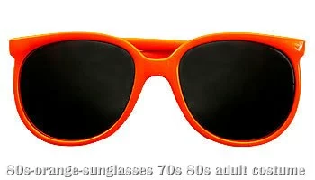 Orange 80s Sunglasses 1 Orange 80s Sunglasses
