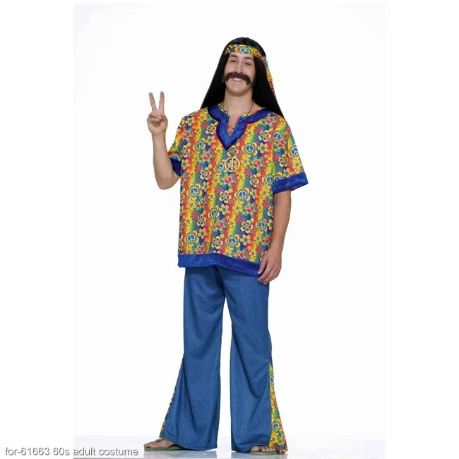 Far Out Hippie Man Adult Costume 1 Far Out Hippie Man Adult Costume