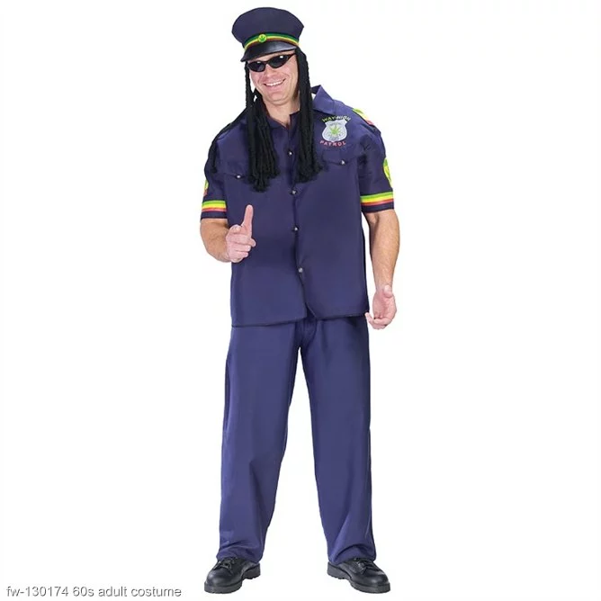 Way High Patrol Adult Costume 1 Way High Patrol Adult Costume