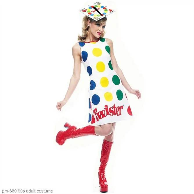 Hasbro Twister Game Adult Costume 1 Hasbro Twister Game Adult Costume