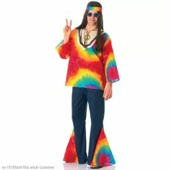 Psychedelic Hippy Adult 60s Costume