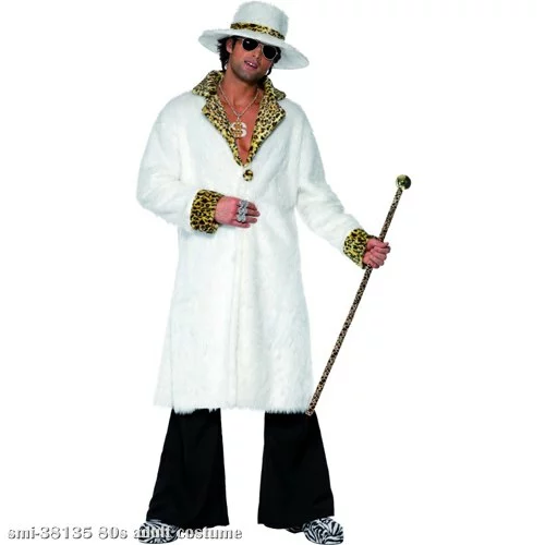 Faux Fur Pimp Suit Adult Costume 1 Faux Fur Pimp Suit Adult Costume