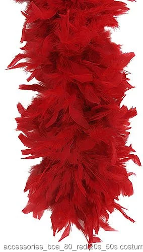 Red 80 Gram Feather Boa 1 Red 80 Gram Feather Boa