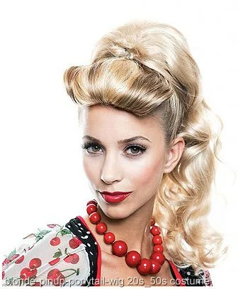 Pin Up Girl Ponytail Wig 1 Pin Up Girl Ponytail Wig