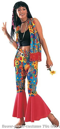 Womens Flower Power Costume
