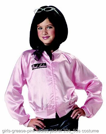 Small Girls Grease Pink Ladies Jacket 1 Small Girls Grease Pink Ladies Jacket