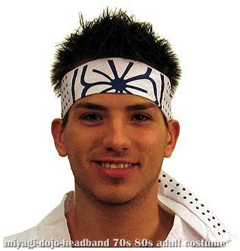 Karate Kid Miyagi Dojo Headband 2 Karate Kid Miyagi Dojo Headband -Historic Clothing Store miyagi dojo headband