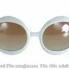 White 70s Sunglasses