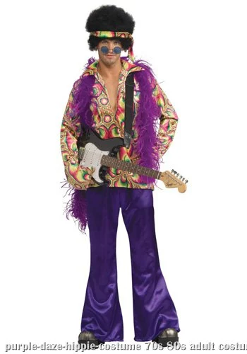 Purple Daze Hippie Costume 1 Purple Daze Hippie Costume