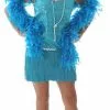 Sequin & Fringe Turquoise Flapper